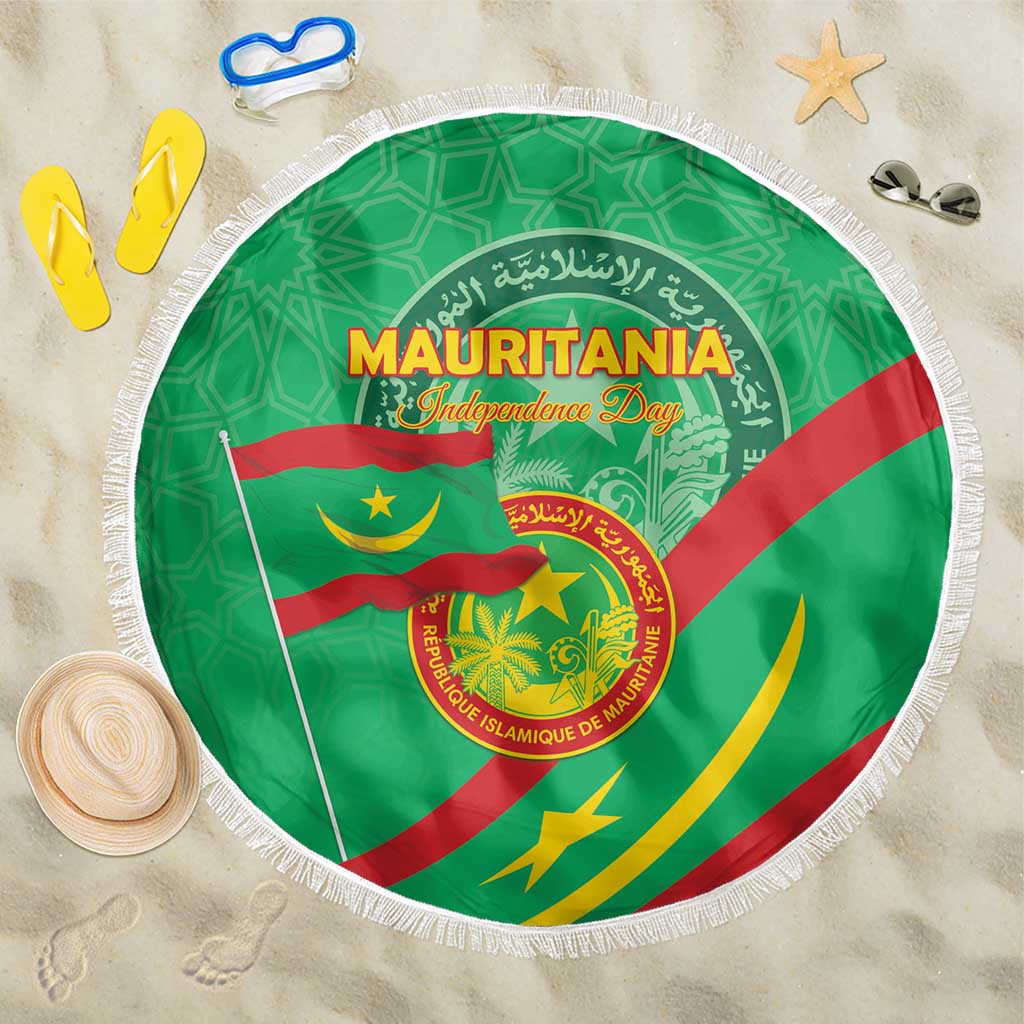 Mauritania Beach Blanket Happy Independence Day - African Pride