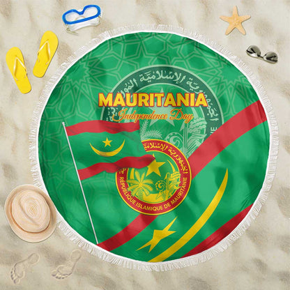 Mauritania Beach Blanket Happy Independence Day - African Pride