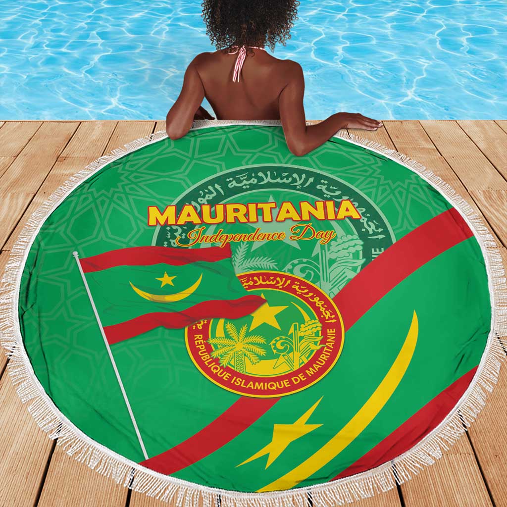 Mauritania Beach Blanket Happy Independence Day - African Pride