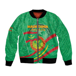 Mauritania Personalized Bomber Jacket Happy Independence Day - African Pride