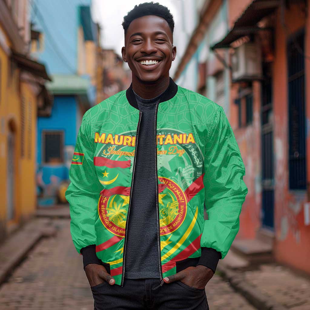 Mauritania Personalized Bomber Jacket Happy Independence Day - African Pride