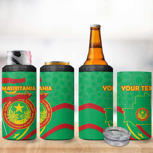 Mauritania Personalized 4 in 1 Can Cooler Tumbler Happy Independence Day - African Pride