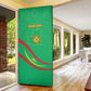 Personalized Mauritania Independence Day Door Cover Coat Of Arms With Map
