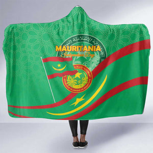 Mauritania Hooded Blanket Happy Independence Day - African Pride