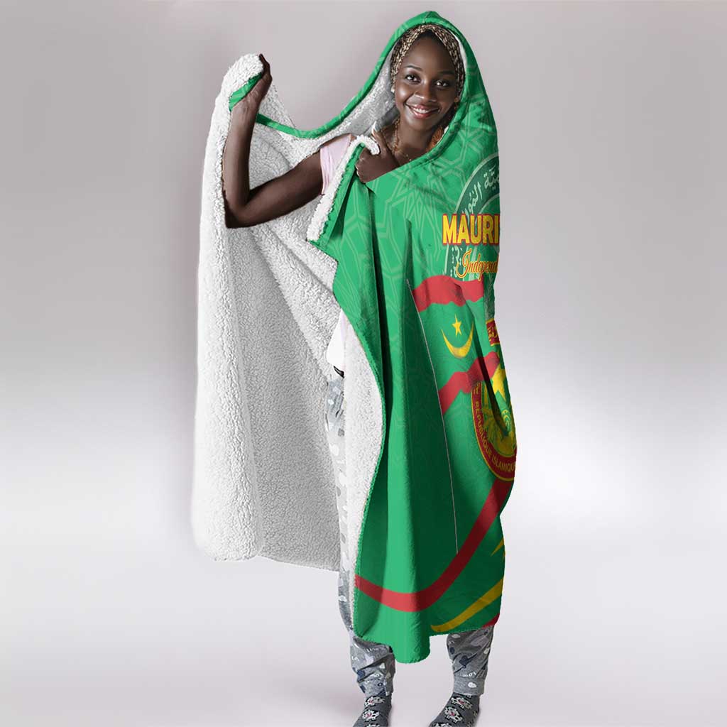 Mauritania Hooded Blanket Happy Independence Day - African Pride