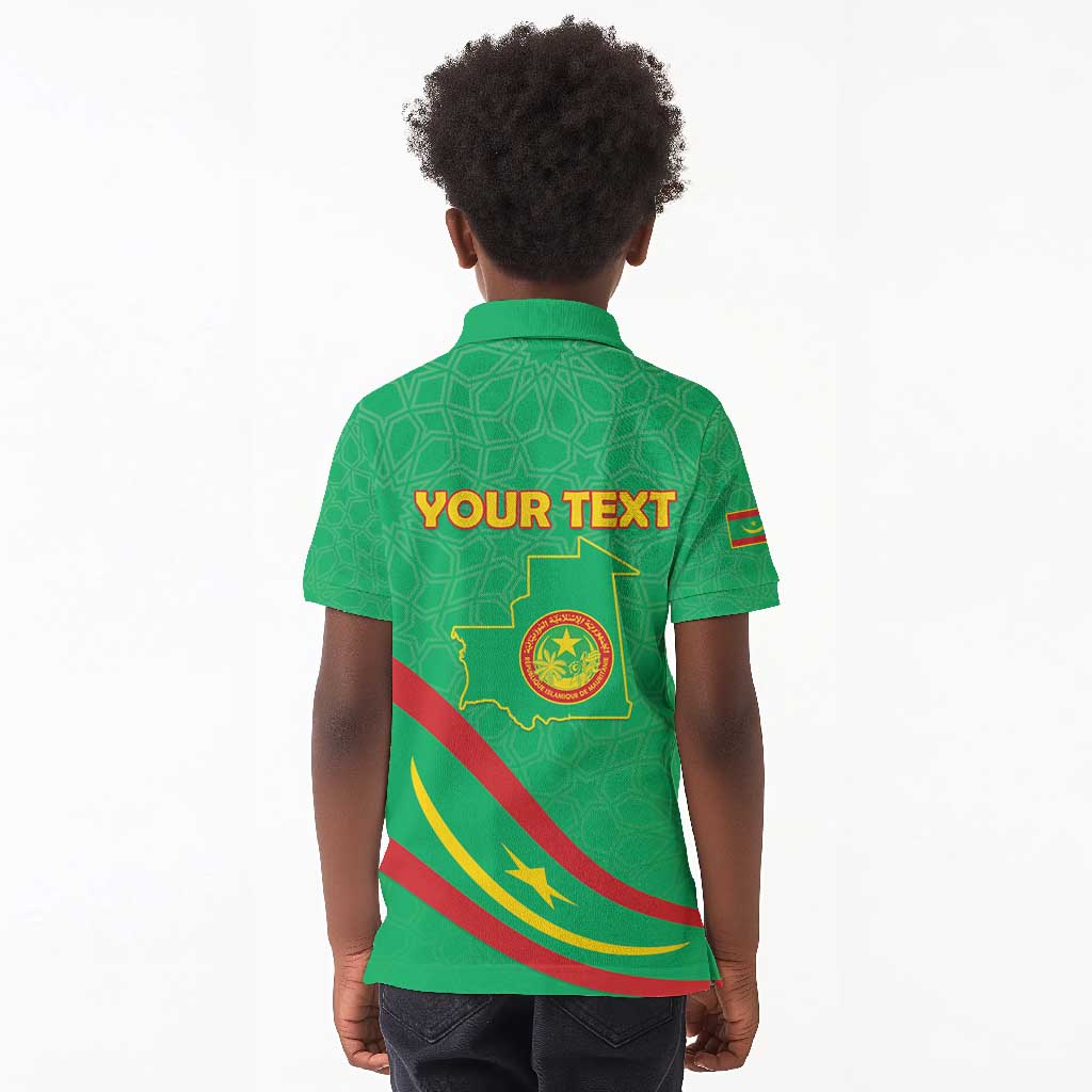 Mauritania Personalized Kid Polo Shirt Happy Independence Day - African Pride