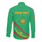 Mauritania Personalized Long Sleeve Button Shirt Happy Independence Day - African Pride