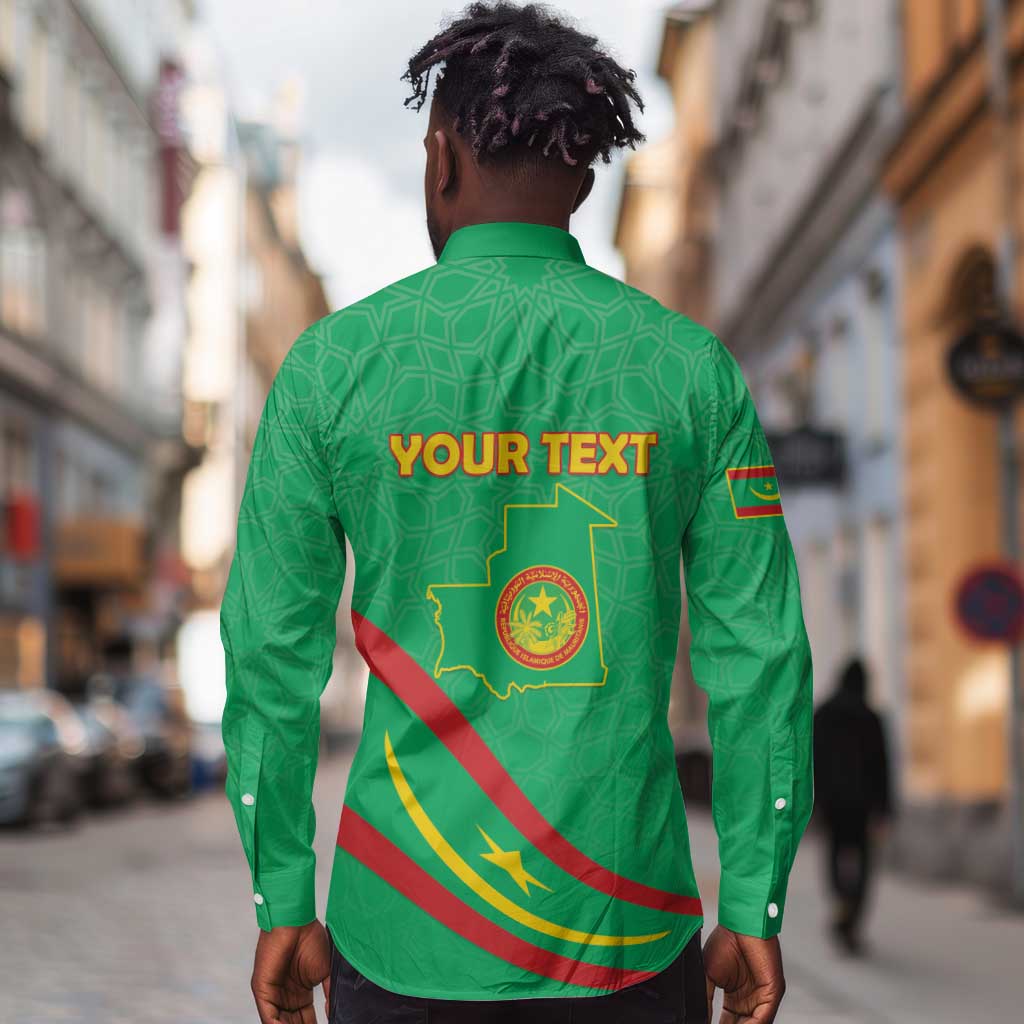 Mauritania Personalized Long Sleeve Button Shirt Happy Independence Day - African Pride