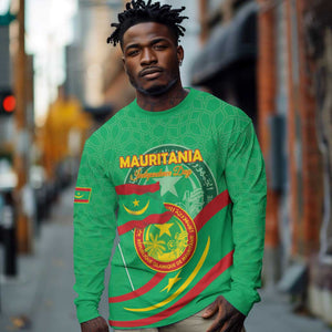 Mauritania Personalized Long Sleeve Shirt Happy Independence Day - African Pride