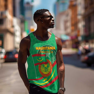 Mauritania Personalized Men Tank Top Happy Independence Day - African Pride