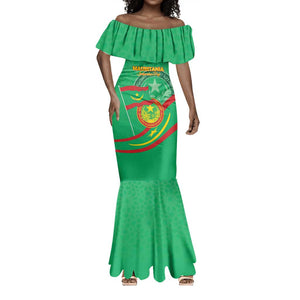 Mauritania Personalized Mermaid Dress Happy Independence Day - African Pride