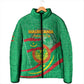 Personalized Mauritania Independence Day Padded Jacket Coat Of Arms With Map