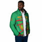 Personalized Mauritania Independence Day Padded Jacket Coat Of Arms With Map