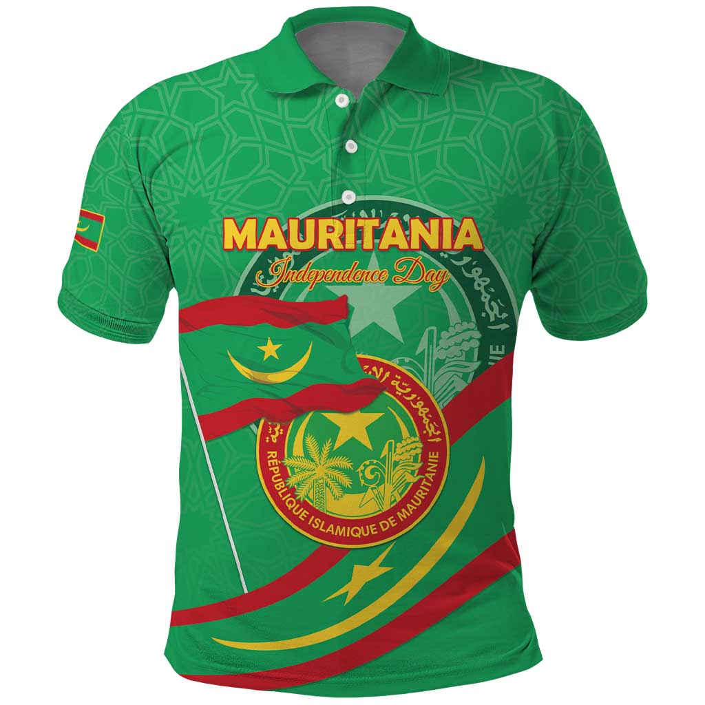 Mauritania Personalized Polo Shirt Happy Independence Day - African Pride