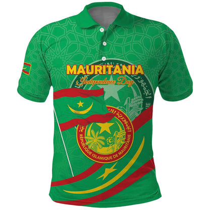 Mauritania Personalized Polo Shirt Happy Independence Day - African Pride