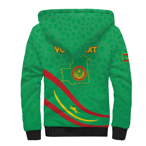 Mauritania Personalized Sherpa Hoodie Happy Independence Day - African Pride