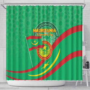 Mauritania Shower Curtain Happy Independence Day - African Pride