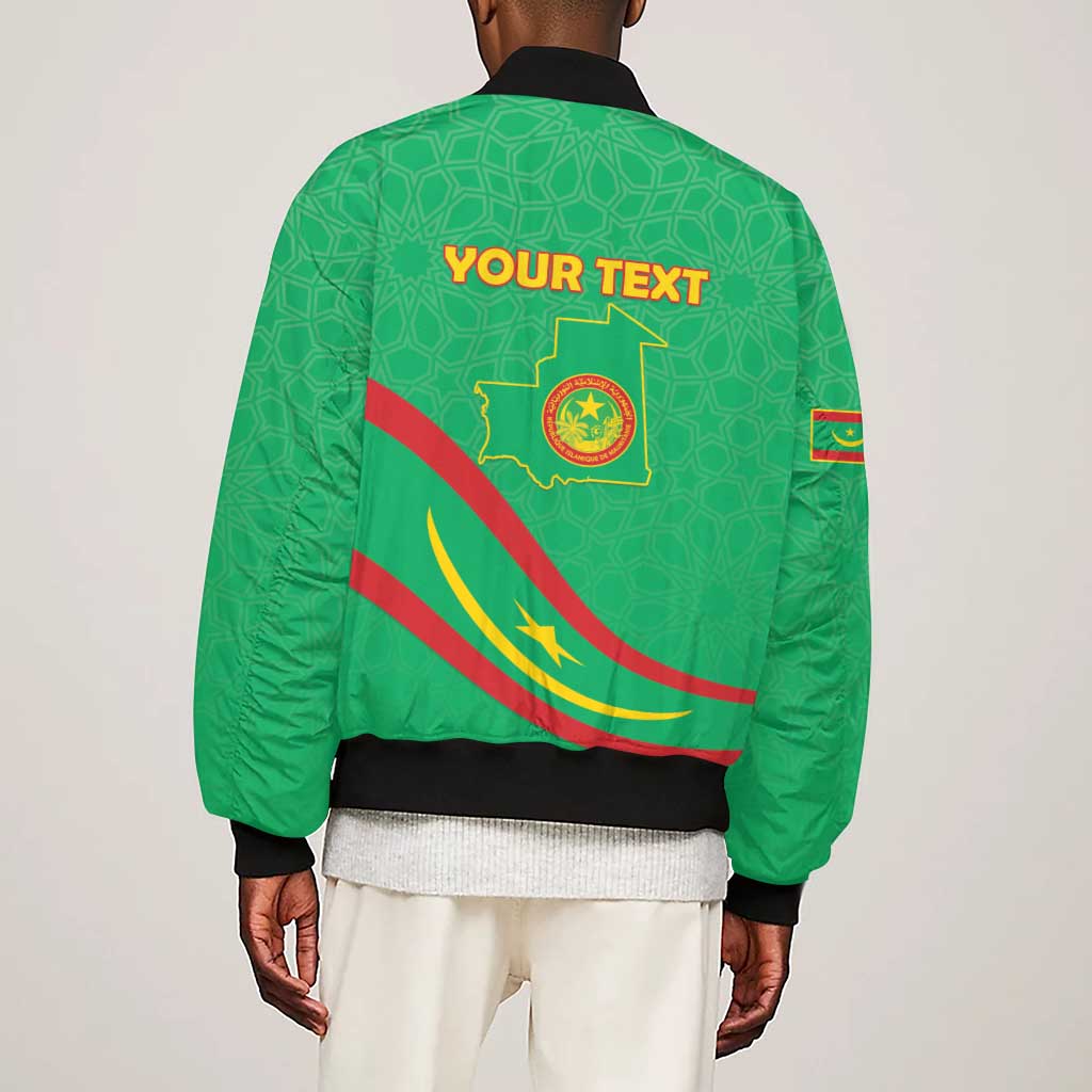 Mauritania Personalized Sleeve Zip Bomber Jacket Happy Independence Day - African Pride