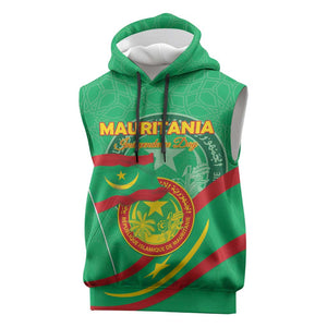 Mauritania Personalized Sleeveless Hoodie Happy Independence Day - African Pride