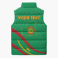 Personalized Mauritania Independence Day Sleeveless Puffer Jacket Coat Of Arms With Map