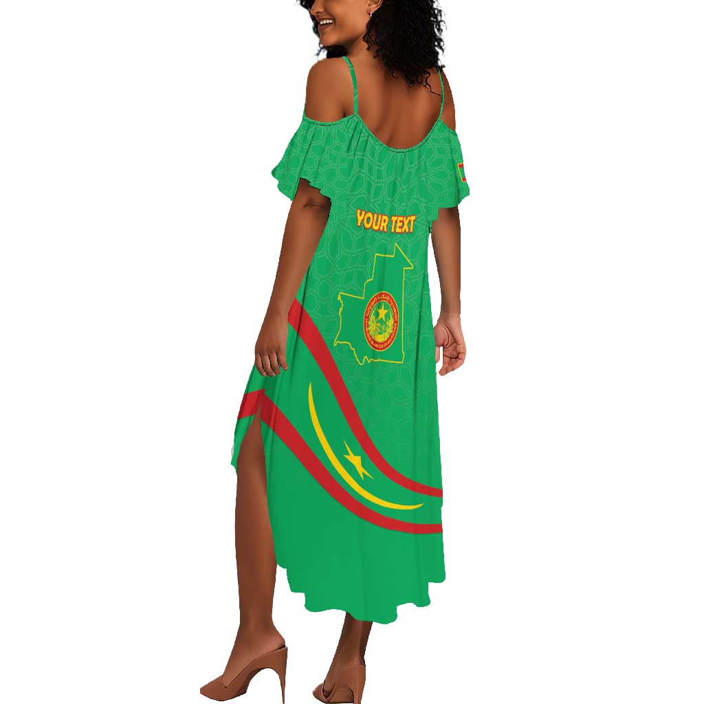Mauritania Personalized Summer Maxi Dress Happy Independence Day - African Pride