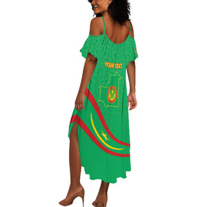Mauritania Personalized Summer Maxi Dress Happy Independence Day - African Pride