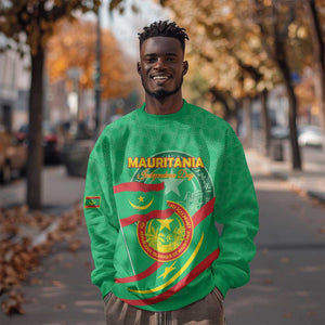 Mauritania Personalized Sweatshirt Happy Independence Day - African Pride