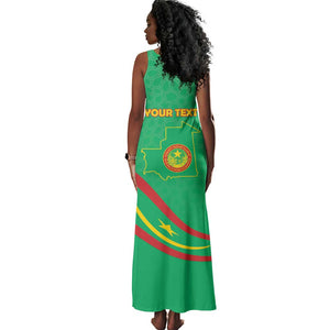Mauritania Personalized Tank Maxi Dress Happy Independence Day - African Pride