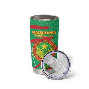 Mauritania Personalized Tumbler Cup Happy Independence Day - African Pride