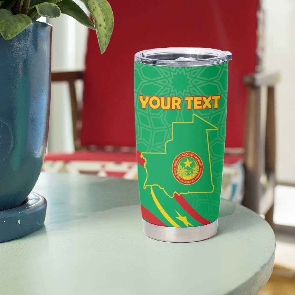 Mauritania Personalized Tumbler Cup Happy Independence Day - African Pride
