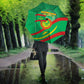 Mauritania Independence Day Umbrella Coat Of Arms With Map