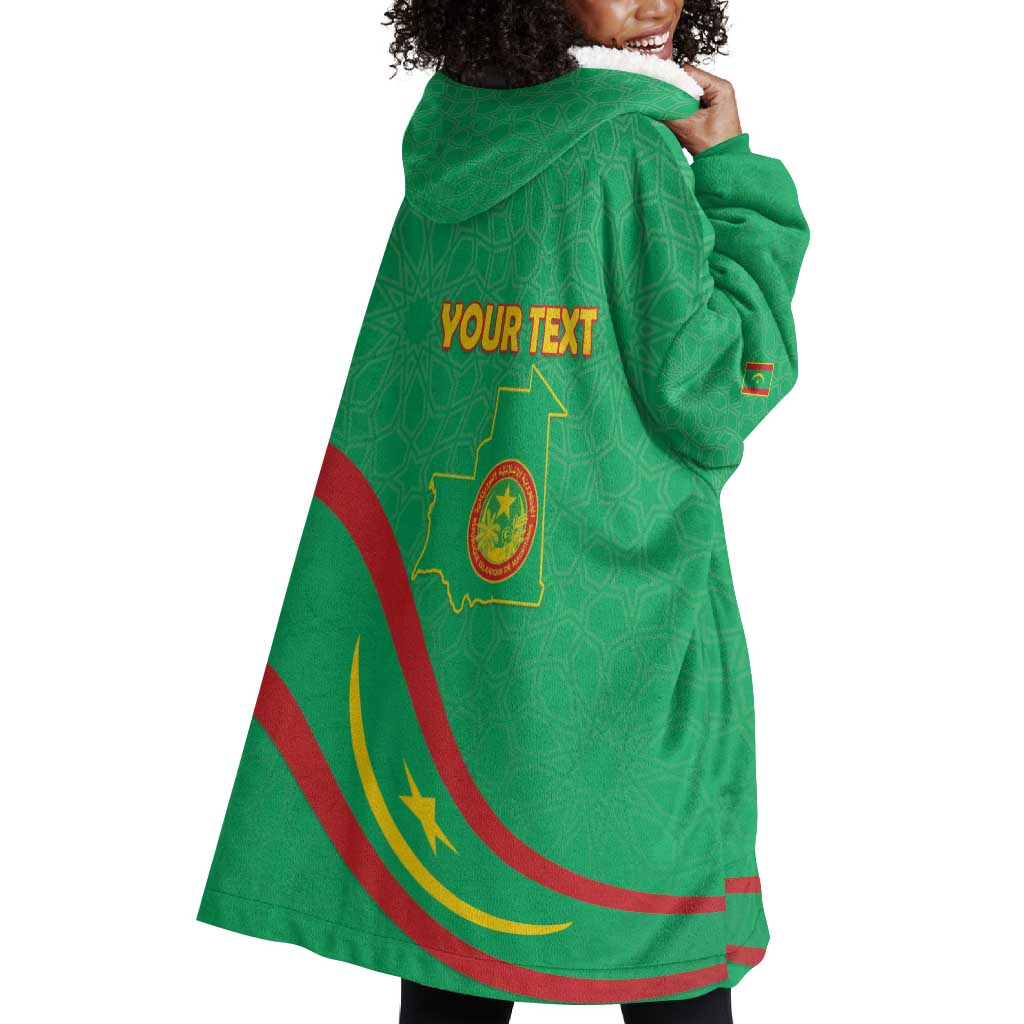 Mauritania Personalized Wearable Blanket Hoodie Happy Independence Day - African Pride