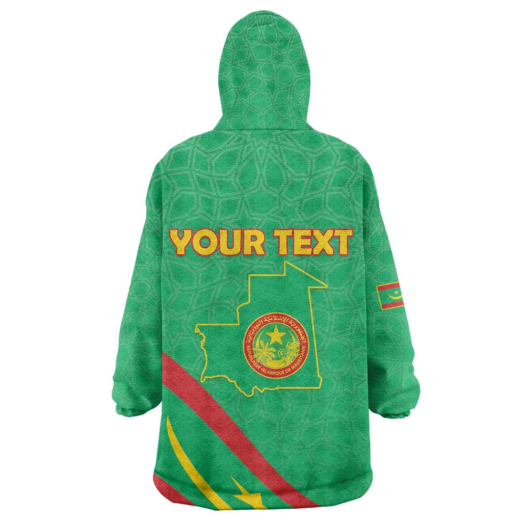 Mauritania Personalized Wearable Blanket Hoodie Happy Independence Day - African Pride