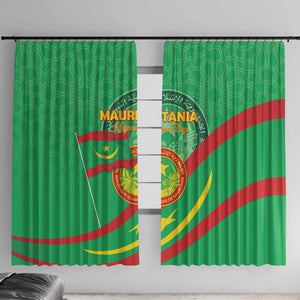 Mauritania Window Curtain Happy Independence Day - African Pride