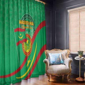 Mauritania Window Curtain Happy Independence Day - African Pride