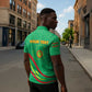 Personalized Mauritania Independence Day Zipper Polo Shirt Coat Of Arms With Map
