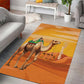Mauritania Sahara Area Rug Camel With Map - African Pride