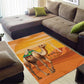 Mauritania Sahara Area Rug Camel With Map - African Pride