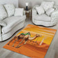 Mauritania Sahara Area Rug Camel With Map - African Pride