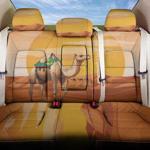 Mauritania Sahara Back Car Seat Cover Camel With Map - African Pride