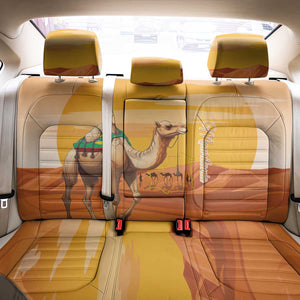 Mauritania Sahara Back Car Seat Cover Camel With Map - African Pride