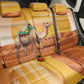 Mauritania Sahara Back Car Seat Cover Camel With Map - African Pride