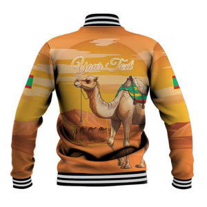 Mauritania Sahara Personalized Baseball Jacket Camel With Map - African Pride