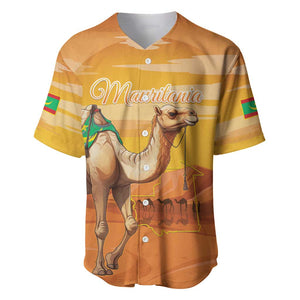 Mauritania Sahara Personalized Baseball Jersey Camel With Map - African Pride
