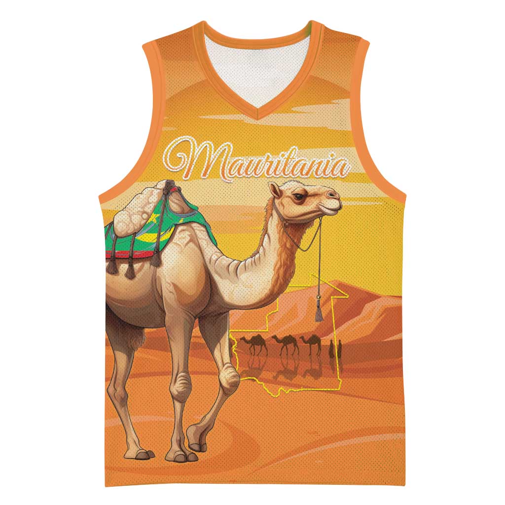 Mauritania Sahara Personalized Basketball Jersey Camel With Map - African Pride