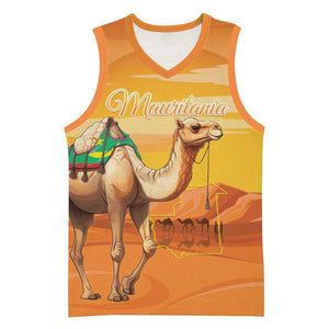 Mauritania Sahara Personalized Basketball Jersey Camel With Map - African Pride