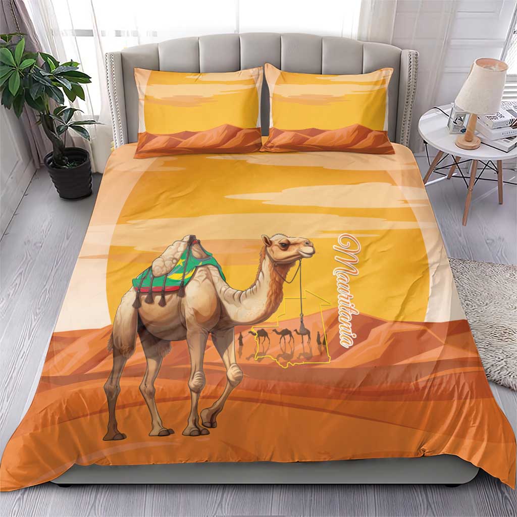 Mauritania Sahara Bedding Set Camel With Map - African Pride