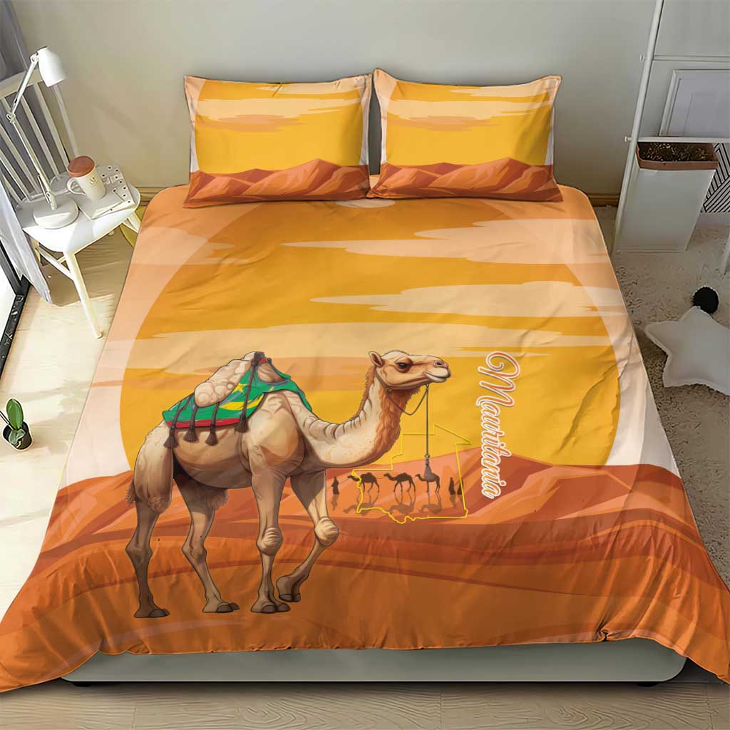 Mauritania Sahara Bedding Set Camel With Map - African Pride