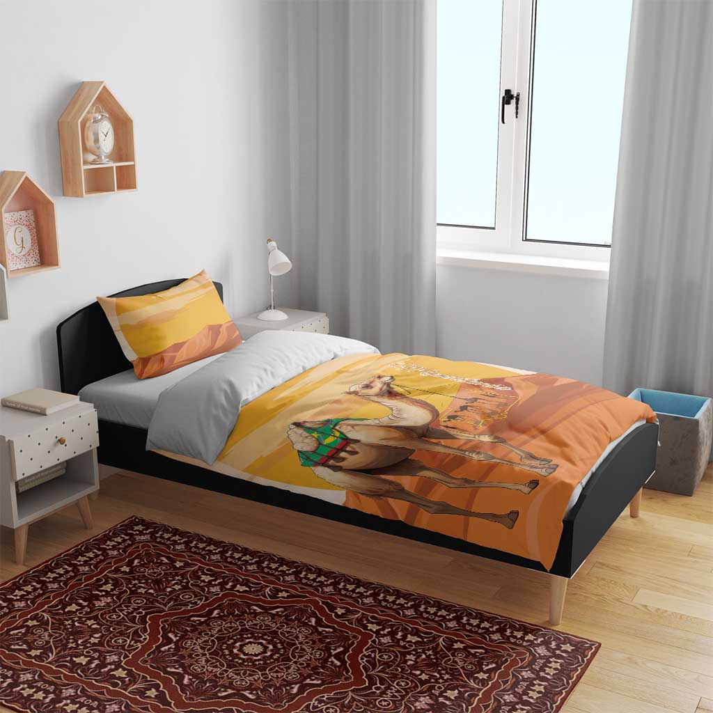 Mauritania Sahara Bedding Set Camel With Map - African Pride