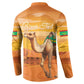 Personalized Mauritania Sahara Button Sweatshirt Camel With Map